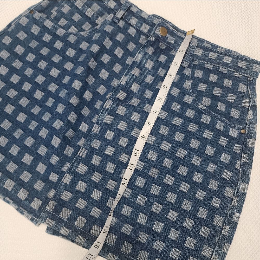 Molly Bracken Printed Denim MiniSkirt for Women - Picture 9 of 10